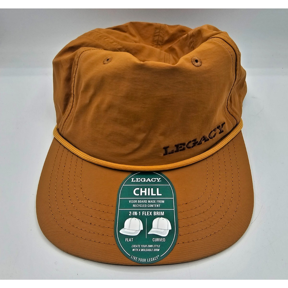 Legacy Chill 2-in-1 Flex Brim snapback hat in a brown